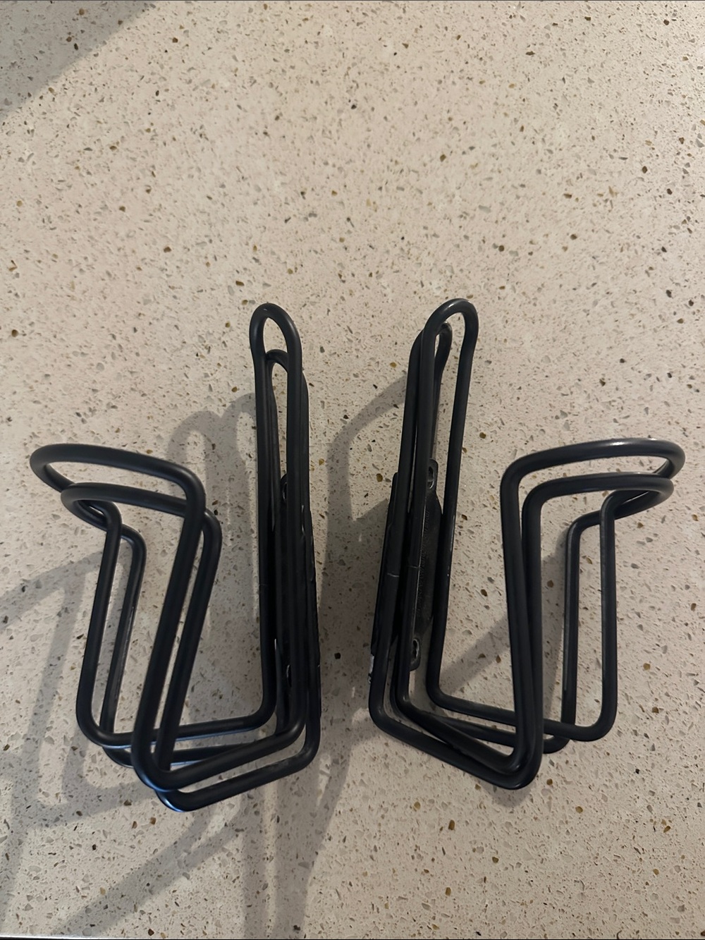 Black Metal Wall-Mount Bottle Holder - Bikes